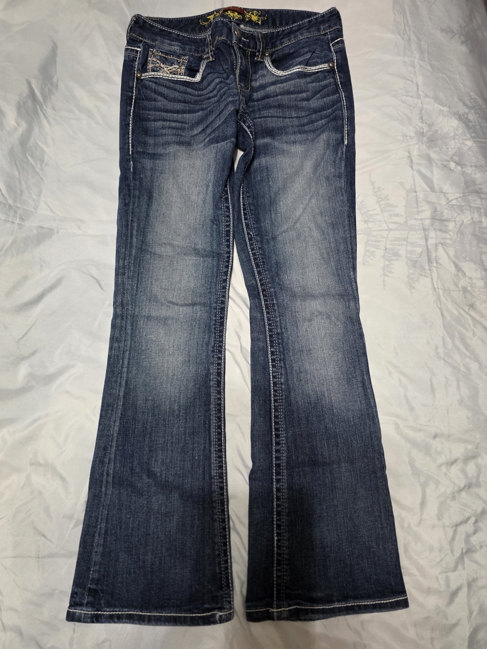 Maurices Dark Blue Flare Jeans